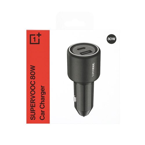 OnePlus 80W Supervooc Dual Car Charger(Type-C and USB-A) black 5411100003