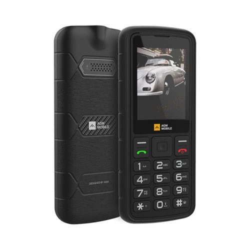AGM M9 ütés- és vízálló IP68 mobiltelefon, kártyafüggetlen, Dual Sim, fekete