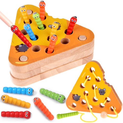 Kapd el a kukacot sajt horgászbot mágnes összefonódott 2in1 Montessori #4687 SER