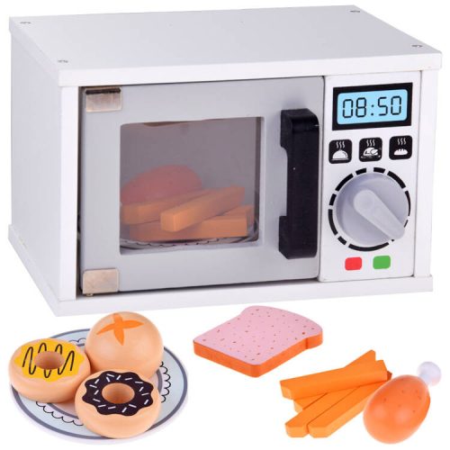 Fából készült mikrohullámú sütő konyhai berendezések kis háztartási készülékek élelmiszer tányér #4794