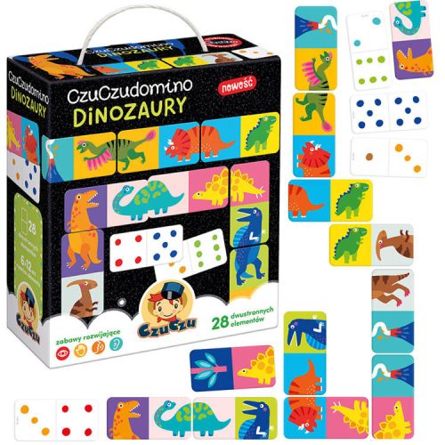 CzuCzu Puzzle játék Domino dinoszauruszok 28ele #4222