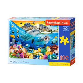 Puzzle 100 db. Delfinek a trópusokon
