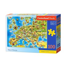 Puzzle 100 db. Európa térképe