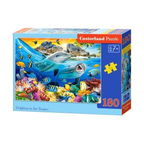 Puzzle 180 db. Delfinek a trópusokon