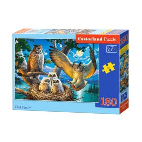 Puzzle 180 db. Bagolycsalád