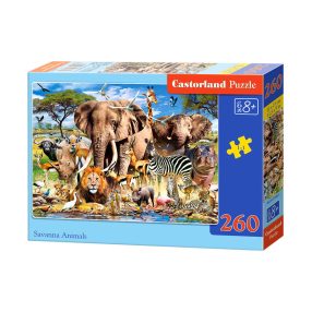 Puzzle 260 db. Szavanna állatok