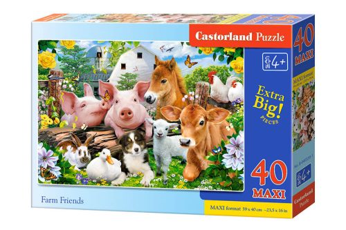 Puzzle 40 db. MAXI Farm Friends
