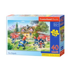 Puzzle 40 db. MAXI Tűzoltóság