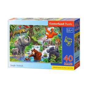 Puzzle 40 db. MAXI Dzsungel állatok