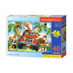 Puzzle 40 db. MAXI Softies on Safari