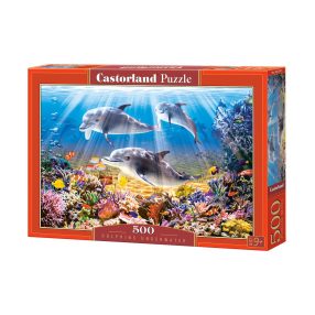 Puzzle 500 db. Víz alatti delfinek