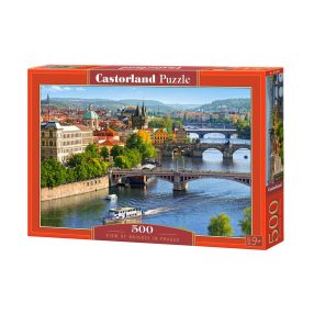 Puzzle 500 db. A prágai hidak látványa
