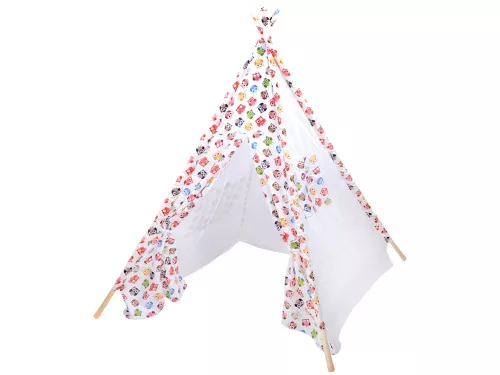 Teepee wigwam vidám baglyok egy gyermeknek #3508