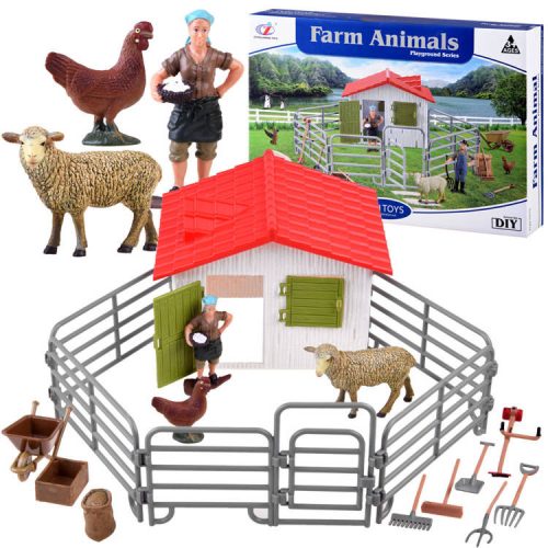 Készlet farm pajta állatfigurák juhok #4297B