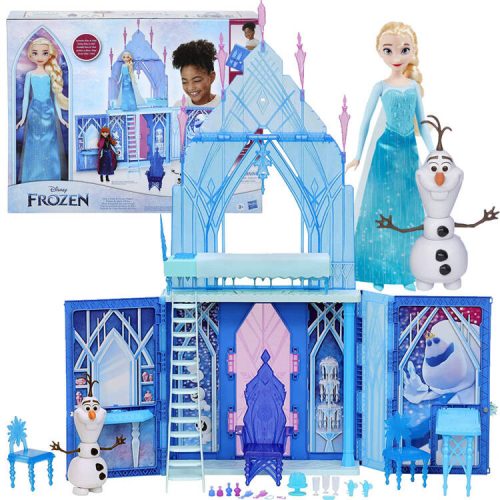 Hasbro nagy palota kastély fagyasztott baba Elsa és hóember Olaf