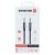 Swissten Audio kábel 2x 3.5mm Jack 1.5M Textile fekete