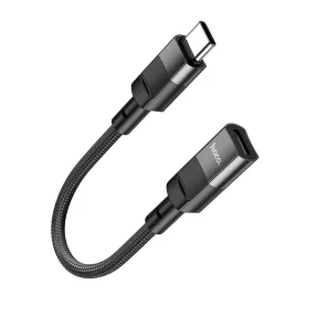   HOCO adapter Type C - iPhone Lightning 8-pin  U107 10cm fekete