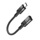 HOCO adapter Type C - iPhone Lightning 8-pin  U107 10cm fekete