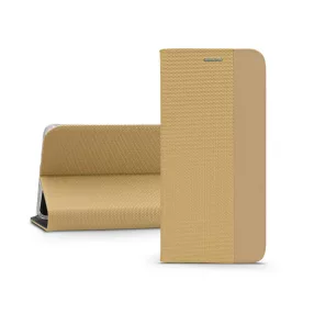   Sensitive Book Flip bőrtok - Samsung SM-A356 Galaxy A35 5G - arany