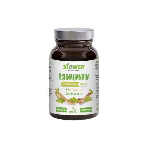Ashwagandha (Żeń-szeń indyjski) 400 mg - 10% witanolidów - kapsułki