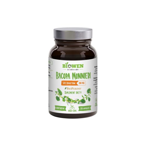 Bacopa monnieri (Brahmi) 300 mg - 50% bakozydów - kapsułki