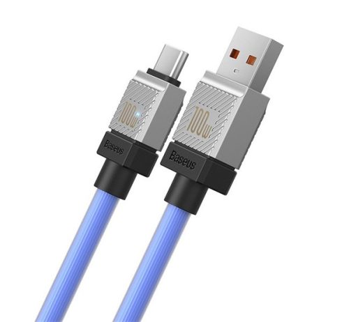 Baseus CoolPlay USB-Type-C adatkábel, 100W, 1m, kék