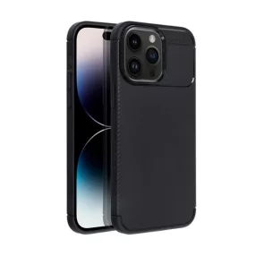   Forcell Carbon Premium hátlap tok,  Apple iPhone 14 Pro Max , fekete