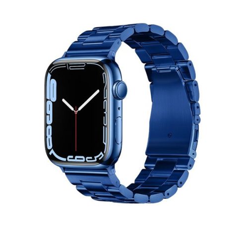 Forcell FA10 Apple Watch 42/44/45/49mm fém szíj, kék