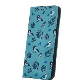   Smart Trendy -  Xiaomi Redmi 9A / 9AT oldalra nyíló mágneses könyv tok szilikon belsővel (Winter Birds)