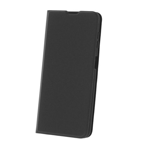 Smart Soft Samsung A556 Galaxy A55 oldalra nyíló mágneses könyv tok szilikon belsővel fekete