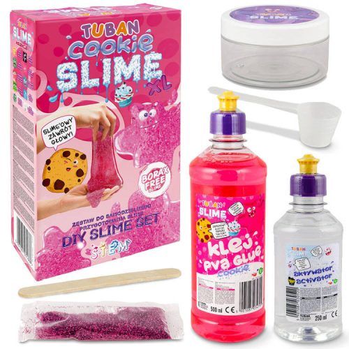 TUBAN Nagy készlet Slime XL sütik rózsaszín #4516