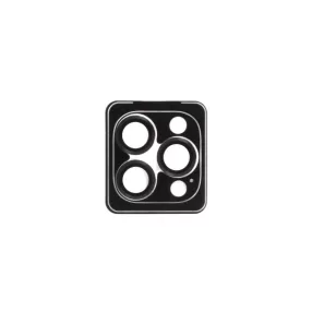   CLP IPHONE 15 PRO 6.1 / 15 PRO MAX 6.7 KAMERAVÉDŐ FÉMGYŰRŰS ÜVEGFÓLIA APPLIKÁTORRAL FEKETE