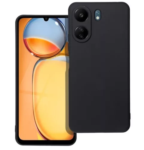 Matt Xiaomi Redmi 13C szilikon tok, fekete
