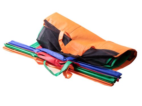 Bevásárlókocsiba akasztható zsák szett 4 darab több színben