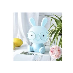 Nyuszis éjszakai lámpa gyerekeknek kék