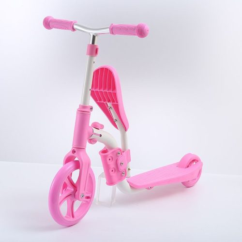 Cross-country 2 az 1-ben gyerek kerékpár / roller rózsaszín