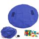 Zsákká összehúzható játékszőnyeg kicsi kék