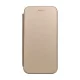 Forcell Elegance oldalra nyíló hátlap tok Samsung S24 arany