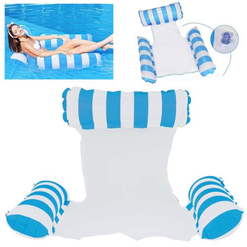 Comfortable inflatable swimming chair mesh hammock mattress 110x 90 cm SP0767