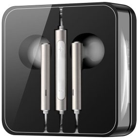   Dobozos utángyártott  fehér-arany 3,5mm sztereo headset hangerőszabályzó gombokkal