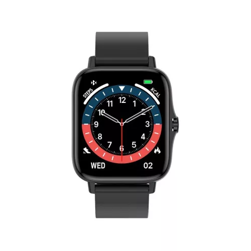 Maxcom Fit FW55 Aurum Pro fekete vízálló okosóra pulzus és vérnyomásmérővel