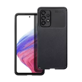   Forcell Carbon Premium hátlap tok,  Samsung Galaxy A14 5G , fekete