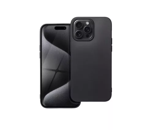 Forcell Apple iPhone 15 Plus Szilikon tok - Fekete