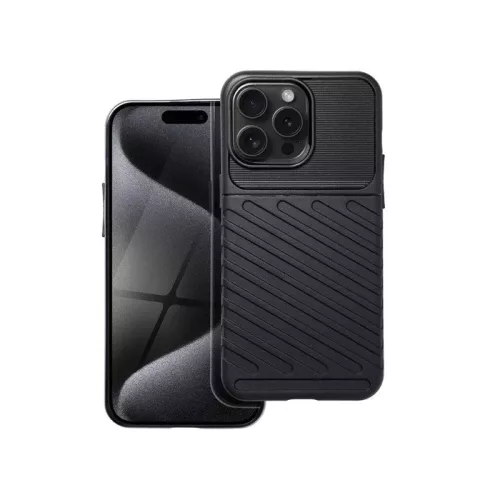 Forcell Thunder Apple iPhone 15 Pro Max Tok - Fekete