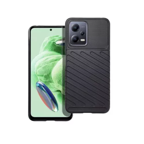 Forcell Thunder Xiaomi Redmi Note 12 5G Tok - Fekete