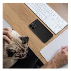 Magsafe szilikon tok Apple iPhone 11 Pro Max, fekete