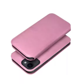 OEM Dual Pocket Apple iPhone 15 Plus Flip Tok - Rózsaszín