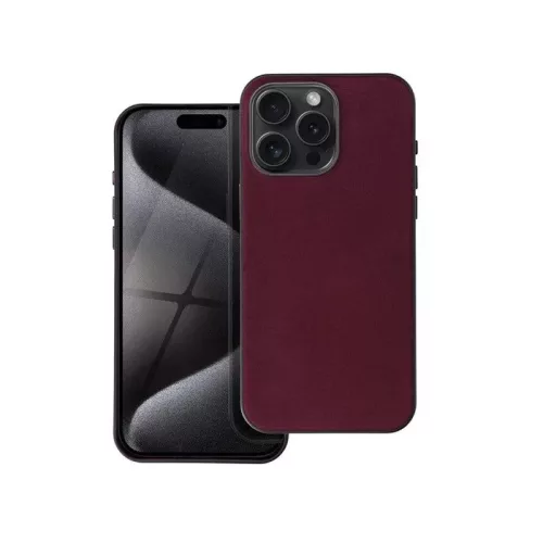 Woven Apple iPhone 13 Pro MagSafe Tok - Bordó