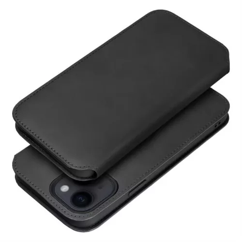Dual Pocket Apple iPhone 15 Pro Flip Tok - Fekete