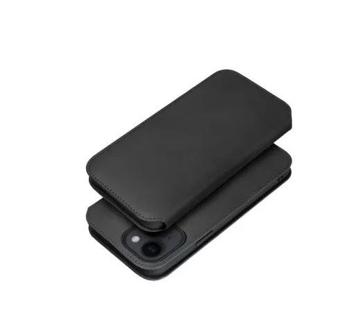 Dual Pocket Apple iPhone 15 Pro Max Flip Tok - Fekete